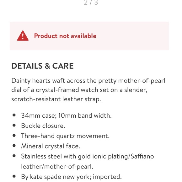 ❌SOLD❌ Kate Spade Watch - Picture 4 of 6